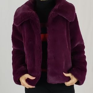 NANETTE Lepore luxury faux fur jacket SIZE M.